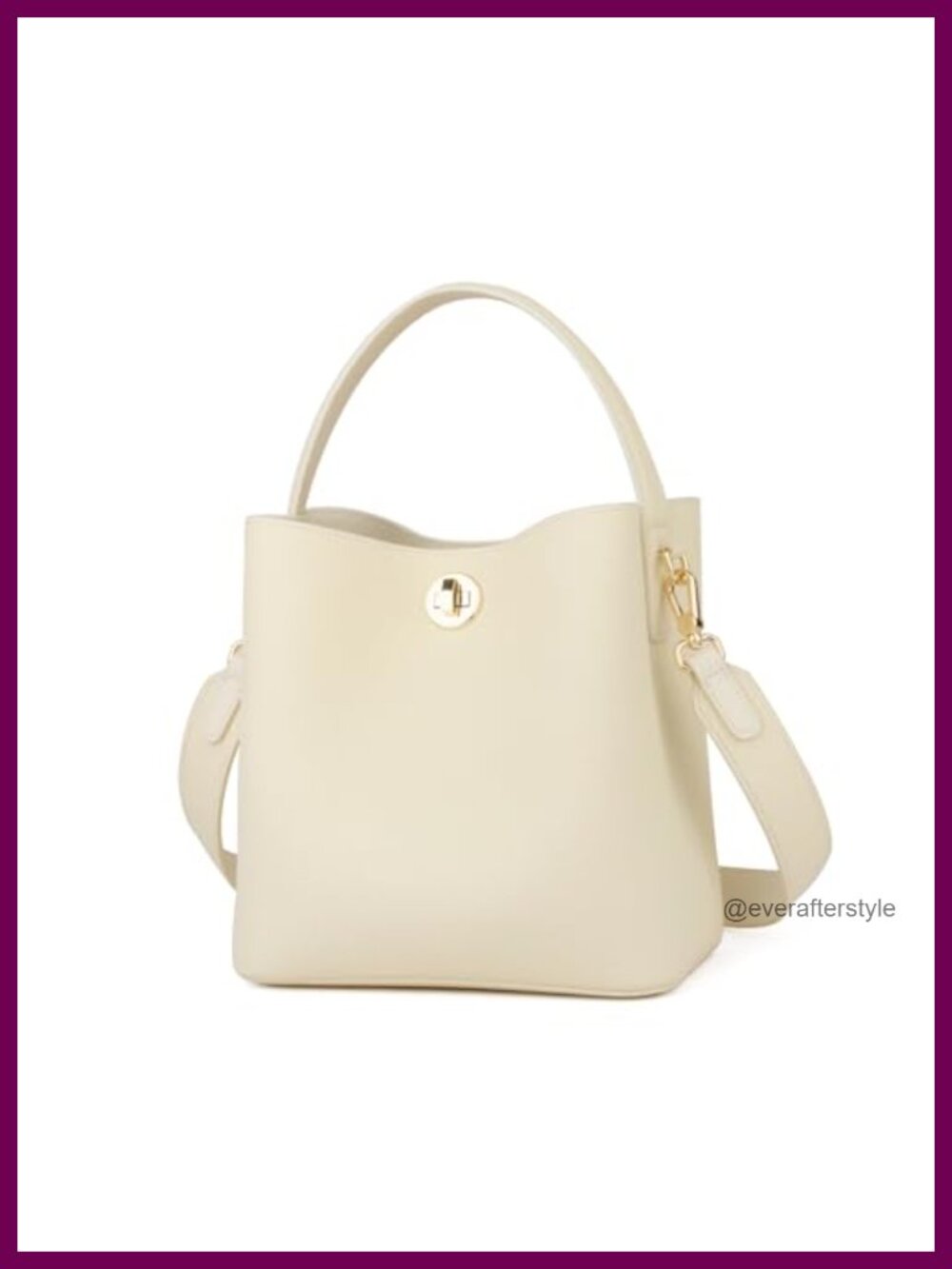 Genuine Leather Bucket Bag Shoulder Crossbody Handbag